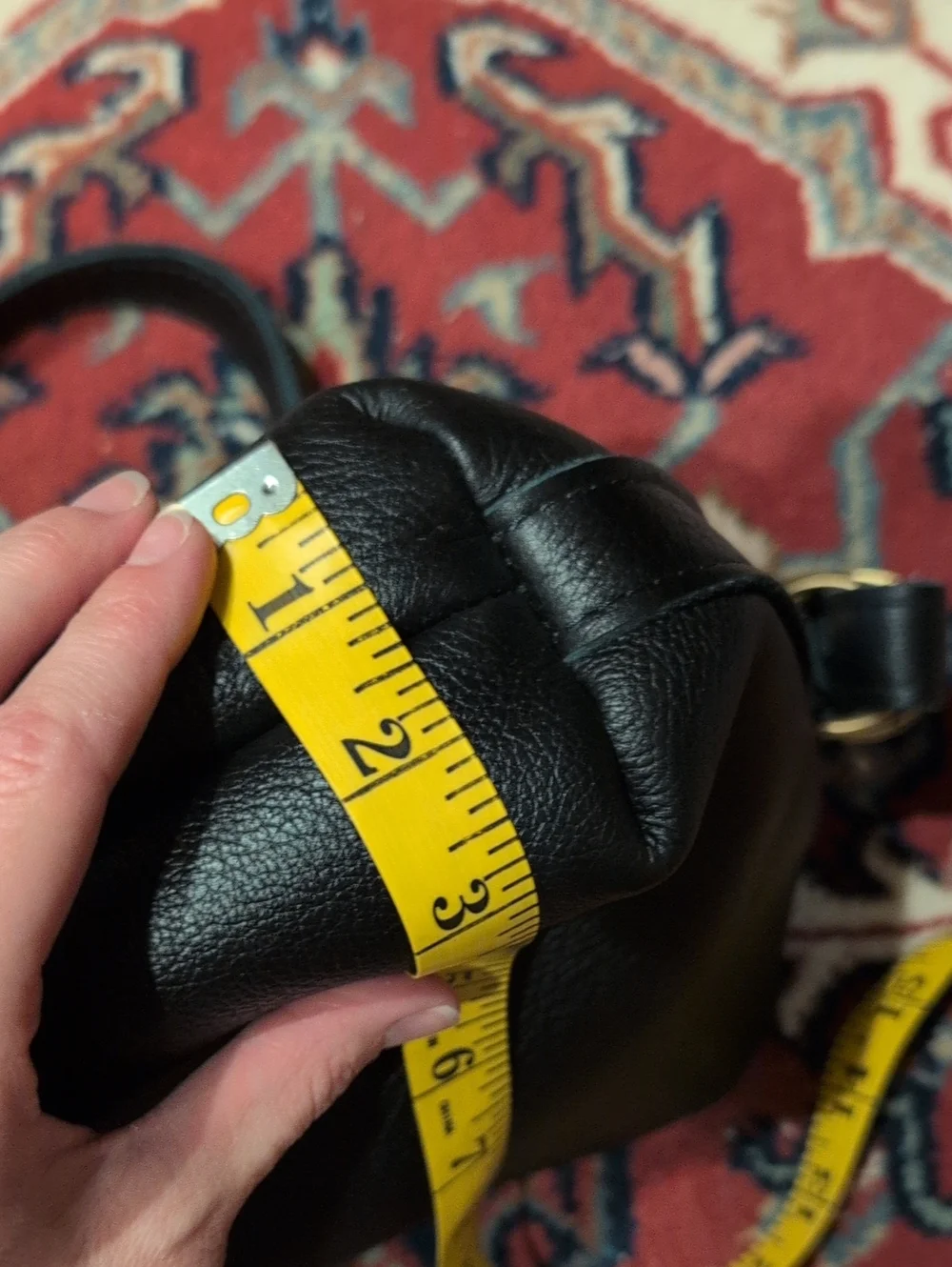 Small Slouchy Bag By Portland Leather Goods In Pebbled Black Leather - Picture 13 of 14